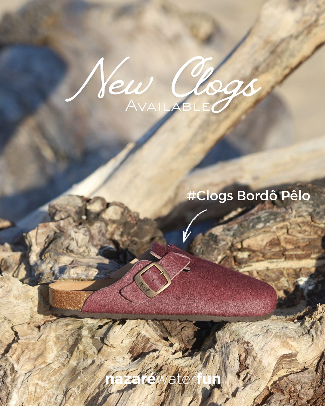 Clogs Bordo Pelo